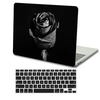 Tvrdi slučaj Kaishek za 2010- rel. Stara verzija MacBook Air 13 bez dodira bez USB-C modela: A1466 cvijeće 275_ + crna poklopac tastature
