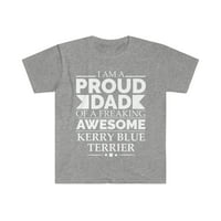 Ponosan tata Kerry Blue Terrier Pas Tata Očev dan Unise majica S-3X