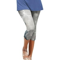 Hlače za ženskom ležernim džepovima elastične struke čvrste hlače labave duge pantalone hlače