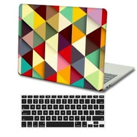 Kaishek Hard Case Cover za MacBook Pro S + crni poklopac tastature A1900 Šareni B 41
