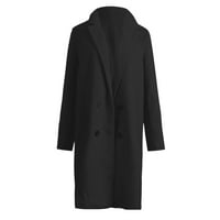 Floleo jaknski kaput za žene zazor jesen žena dugi vuneni kaput elegantni kaputi vitki ženski dugi kaput gornji odjeća