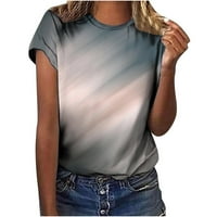 AWDENIO Clearence ženska bluza za ljetne ženske vrhove modna casual labava bluza Kameni gradijentni
