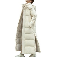 Sjajne ženske jakne, vanjski, plus veličina, vodootporan, kabanica zimska modna žena produljena i zadebljana