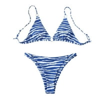 Bikini setovi za žene dva cvjetna slučajna ispis bikini set push-up kupaći kupaći kostimi