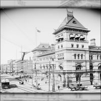 24 X36 Galerija poster, stara pošta u Albanyju, New York, Sjedinjene Države 1900