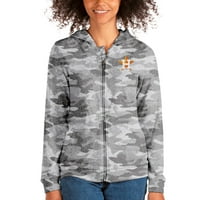 Ženska antigua Camo Houston Astros Team Apsolut Full-Zip Hoodie