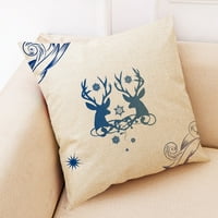 Božićni vijak 45x jastuk za jastuk Glitter pamuk posteljina kauč kabine za jastuk Creative Domaći dekor