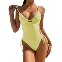 FVWitlyh Jedno kupaće kostimi Žene Crni kupaći kostimi Žene Kupaonice Kupatilo Boja blok kupaći kostimi