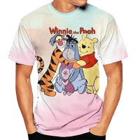 Majica Porodična odjeća Winnie The Pooh T Majica Grafički elegantan kratki rukav Crew Crt Majica Mama