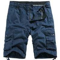 Holloyiver muški radne hlače 9 Radne pantalone za muške prenosive kratke hlače multi pokete Cargo kratke hlače Comfy pamučne mješavine kratke hlače kaki