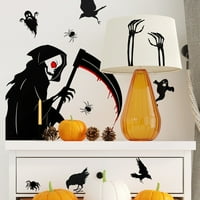 Naljepnice za zid Halloween Spooky Skull Ghost naljepnice za prozor Svečane atmosfere Zidne naljepnice
