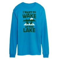 Instant poruka - Želim se probuditi na jezeru - muške majice dugih rukava