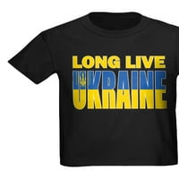Cafepress - Long Live Ukrajina Kids Majica - Dečja tamna majica