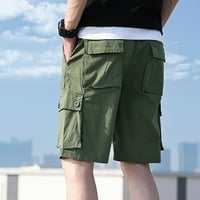 Muške hlače Muške modne boje elastične džepne hlače Pamučne kratke hlače Kombinezori Krmari Fragarn
