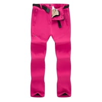 Hlače za žene Žene izolirane bib kombinezone čvrste džepne pantalone u boji snijeg hlače vruće ružičaste l