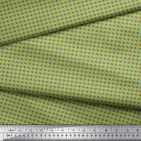 Soimoi smeđa Heavy Satin tkanina Geometrijska apstraktna ispis tkanina od dvorišta široko