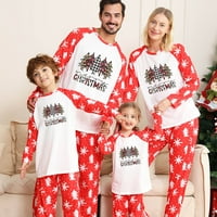 Pad ukrasa Obiteljski Božić Pidžami Postavi Ležerne prilike Xmas Odeća Santa Spavaće noćna odjeća Djeca