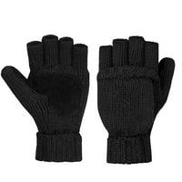 Knosferske čvrste toplotne tople rukavice konvertibilne zimske rukavice crne besplatne veličine