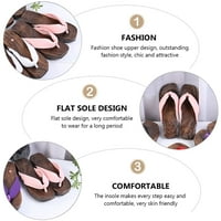 1-kair kreativnog kloge sandale stilski drveni klizači japanskog stila cipele