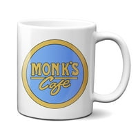 Monk's Cafe Okrugli logo Keramički 11oz krig