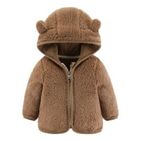 Fleece Jakne za dečake Djevojke dječake Čišćenje runa Hawood Jakne Kids zip up Outerwear Kaput Toddler