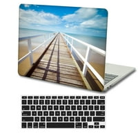 Kaishek plastični poklopac tvrdog papira Kompatibilan - Objavljen stari MacBook Air 13 Ne retina displej + crni poklopac tastature Model: A & A Sky serija 0240