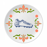 Crtane fudbalske cipele Plavi uzorak cvijeća keramika ploče posuđe za večeru jelo za večeru