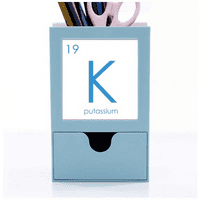 Kesteristični elementi Period Tabela Alkali Metal Kalijum k Desk opskrbljivanje Kartica za držač olovke