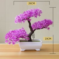 Flmtop umjetni bonsai prirodni realnistični plastični borovni bonsai za vjenčanje