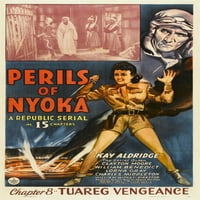 Perile Nyoka donje desno: Kay Aldridge u 'Poglavlju 8: Tuareg Vengeance' 1942. Movie Poster Masterprint