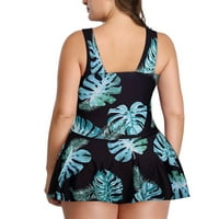 Sawvnm Women Plus Veličina Modna seksi haljina za kupaći kostim za ispis Podesite dva ušteda u iznosu do 30% popusta