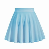 Kulsfhk Ženska kratka suknja Elastična struka Kravata Drikirane suknje za djevojke Skort suknje za žene, suknje za tenis