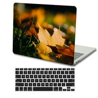 Kaishek Hard Shell Cover Compatibible MacBook Pro 14 + crni poklopac tastature Model M2 a M1, biljke tipa C Serija 0173