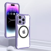 Mantto futrola za iPhone pro Slim Clear Magnetic Poklopac, hibridni silikonski branik + otporan na udarce