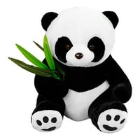 Cherryhome Panda plišana lutka kontrastna boja realistična potpuno ispunjena bambusova list meko dodirni