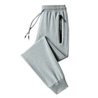 Muške hlače Solidne boje Sportske pantalone za slobodno vrijeme Fitness Loose Trčanje za obuku za pantalone Dužine gležnja hlače opušteno