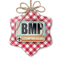 Zračna luka Božićna zračna luka BMP Brampton Island Red Plaid Neonblond
