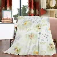 Pokrivači premium microproplush flanel ugodno nejasno pokrivaće ćebe za kauču, kauč, krevet