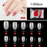 Jiaroswwei Torba Lažni savjeti za nokte lako se uklapaju na široko primijenjene prozirne plastične paljeve