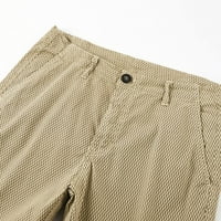 Cleariance muški kratke hlače Ljetni tanki sportovi ravni pamuk obrezani kombinezoni Khaki 32