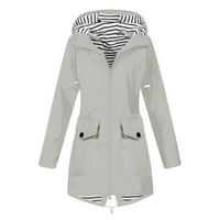 Džemper za babrejke žene Čvrsta kišna jakna na otvorenom plus veličina s kapuljačom otporna na vjetar