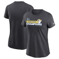 Ženski Nike antracit Los Angeles Rams Super Bowl Lvi Champions Majica