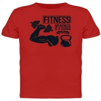 Fitness slabost Butbbell majica Muškarci -Image by Shutterstock, muški xx-veliki