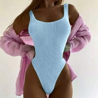 Daznicono ženski čvrsti jednodijelni kupaći kostimi Tummy High Struk kupaći kupaći kostim za kovanje
