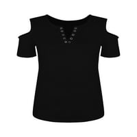 Avamo Womens Ljetne majice Seksi hladno rameni tunik vrhovi do ležerne majice labavih bluza