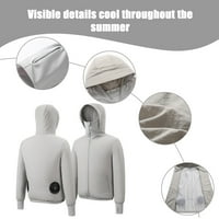 Tepsmf Hladna jakna za muškarce, ljetna hladna jakna sa ventilatorima za zaštitu od sunca za zaštitu od sunca