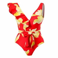 Peskaiy ženski kupaći kostimi jednodijelni kupaći kostimi Bikini čipka up kupaći kostim dugim suknjem
