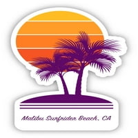 Malibu Lagoon Beach California Suvenir Magnet Dizajn dlan