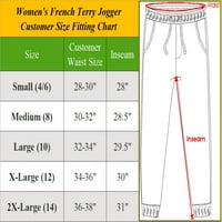 Ženski opušteni FIT Spring Francuski Terry Joggers Lounge Tweatpants