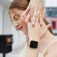 Kompatibilan sa Apple Watch Band nehrđajući čelik Milanski loop trake sa futrolom za zaštitu ekrana